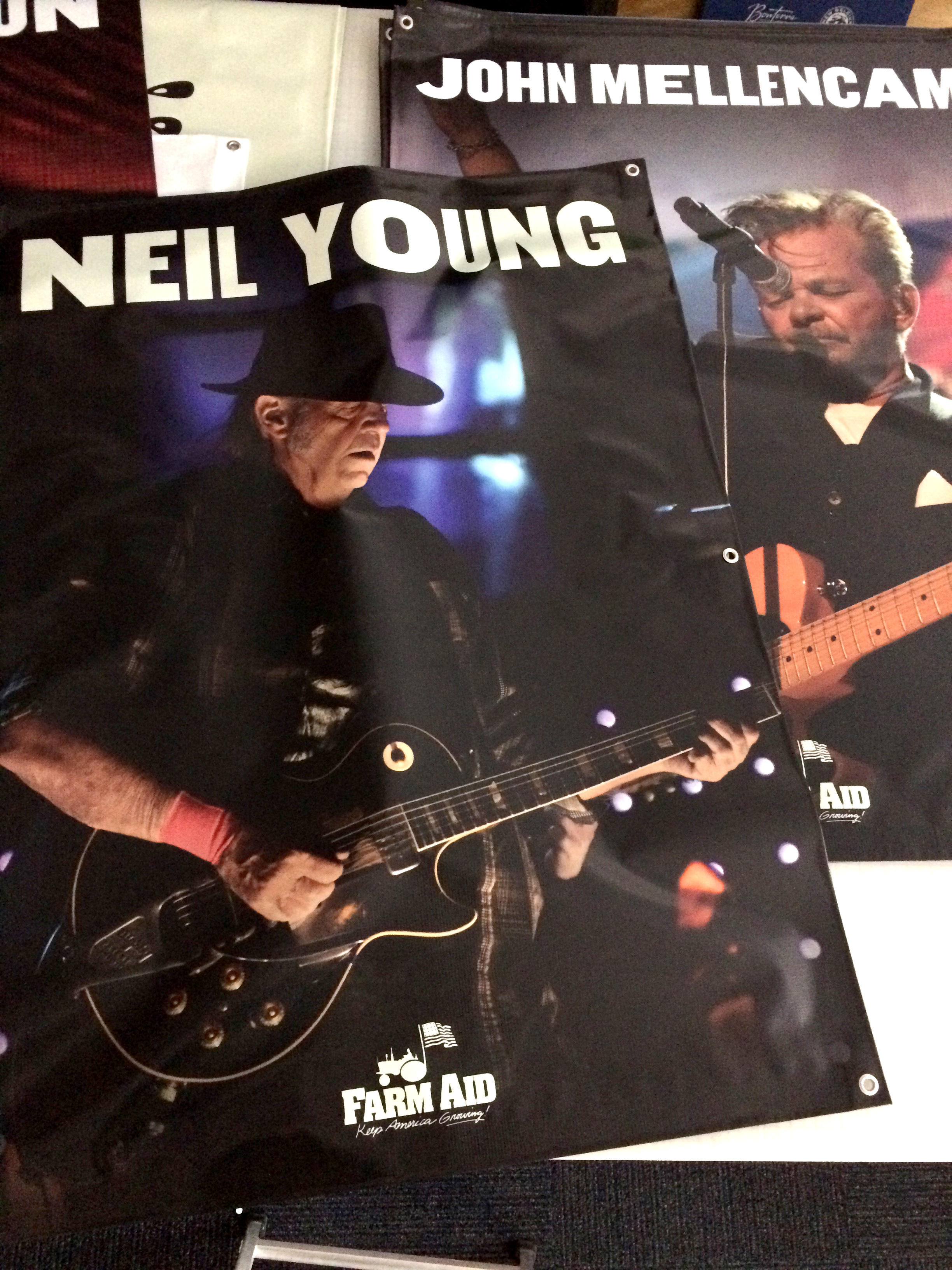 Neil Young & John Mellencamp Custom Signs & Banners